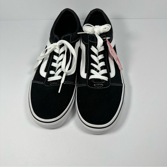 Vans Kids Black & White Old Skool Sneakers with Side Stripe - Picture 4 of 7